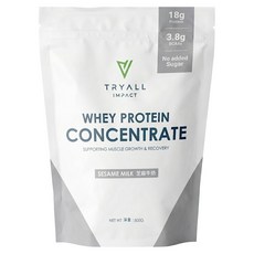 TRYALL IMPACT 濃縮乳清蛋白 芝麻牛奶風味, 500g, 1個