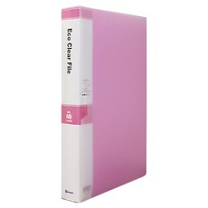영오 클리어파일 케이스형 60p, 분홍, 1개