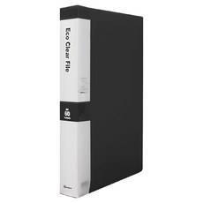 영오 클리어파일 케이스형 60p, 흑색, 1개 흑색, 1개