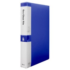 영오 클리어파일 케이스형 60p, 청색, 1개 청색, 1개