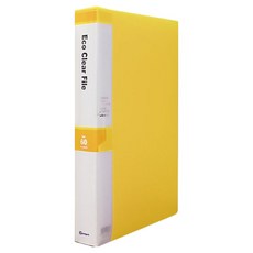 영오 클리어파일 케이스형 60p, 노랑, 1개