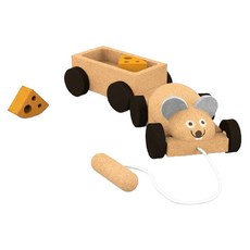 elou 老鼠車車拖拖樂, 混和顏色, 1套