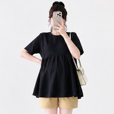 아이캔심플 깔끔심플 데일리 임산부 반팔 루즈핏 티셔츠
