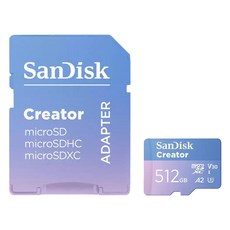 SanDisk 晟碟 Creator microSD UHS-I 記憶卡 SDSQXAV-512G-GN6MS, 1個, 512GB