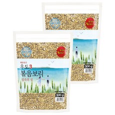해풍맞은 국산 제주도 우도 볶음보리, 500g, 2개