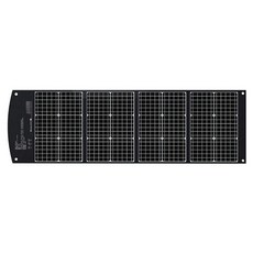 emirai 便攜式太陽能充電板 120W, 黑色, 1個