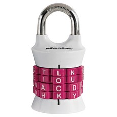 Master Lock 英文轉盤密碼鎖 粉紅色 1535DWD, 1個
