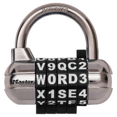 Master Lock 英文字母數字組合密碼轉盤鎖 藍色 1534D, 1個