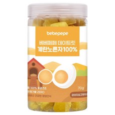 베베페페 강아지 원물 100% 데이트릿 동결건조간식, 70g, 1개, 계란노른자