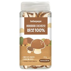 베베페페 강아지 원물 100% 데이트릿 동결건조간식, 20g, 1개, 버섯