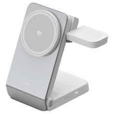 아트뮤 Qi2 25W 3in1 폴더블 맥세이프 초고속 무선 충전기 QW110, WHITE, 1개