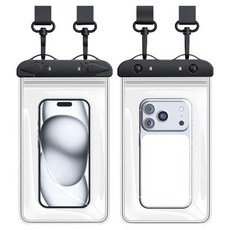 케이스틱 IPX8 강력잠금 터치 휴대폰 방수팩, 블랙, 1개