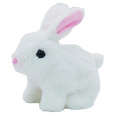 토이토 움직이는 토끼 동물인형, 16cm, 토끼 화이트, 1개