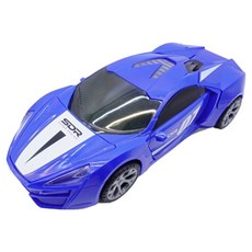 Toyto LED 鏡面球賽車 可動玩具, 02 藍色, 1個