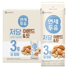 연세두유 저당 아몬드 잣 두유, 190ml, 16개 190ml, 16개
