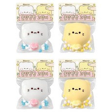 조선문방구 몰랑빵빵 고양이 2종 x 2p, 혼합색상, 1개, 5cm