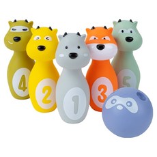 캐스비 스포츠 말랑 볼링세트 3059, 혼합색상, 1세트