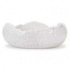 JUST HOME 白霧石紋陶瓷蛋殼湯碗 8吋 0066-02A, 白色, 1個