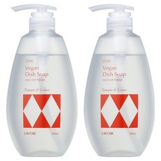 라브아 비건 주방 과일 채소 세척 세제 토마토 앤 리프, 500ml, 2개