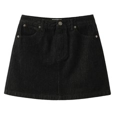 세터 W 클래식 논페이드 데님 미니 스커트