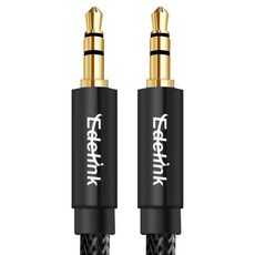DTAudio 3.5mm AUX 立體聲 麥克風 音源線 5M, 黑色, 1個, P4-LINE-A5