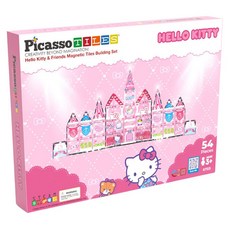 PicassoTILES 畢卡索 三麗鷗系列 彩繪磁力片 54片, Hello Kitty, 1個