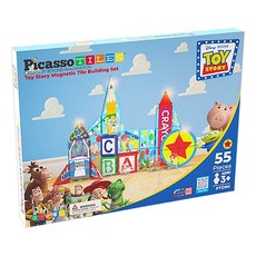 PicassoTILES 畢卡索 Disney系列 軌道彩繪磁力片 55片, 玩具總動員, 1個