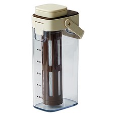 Sumfun 咖啡冷萃壺 冰箱冷水壺, 咖色, 1個, 1L