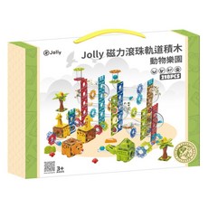 Jolly 動物樂園磁力滾珠軌道組 218片, 混和顏色, 1套