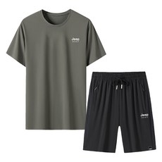 JEEP SPIRIT 男女通用 Dri-FIT 短袖上衣 短褲