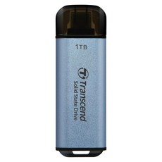 Transcend 創見 ESD300C Type-C SSD 行動固態硬碟 TS1TESD300C, 天空藍, 1TB