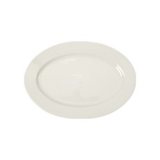 해피정 몽 블랑코 타원형 피시 접시, 화이트, 1개