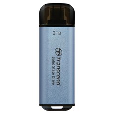 Transcend 創見 ESD300C Type-C SSD 行動固態硬碟 TS2TESD300C, 天空藍, 2TB