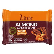 Alfredo 白儷人杏仁夾心醇黑巧克力, 100g, 1個