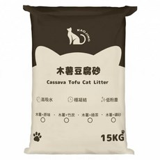 KAOJING 高精寵物 木薯豆腐砂, 15kg, 1包, 原味
