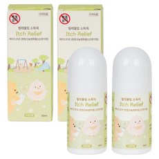 아가드 벌레물림 바르는 쿨링 에이드프로 벤잘코늄염화물 볼타입 소독제 오렌지향, 2개, 50ml