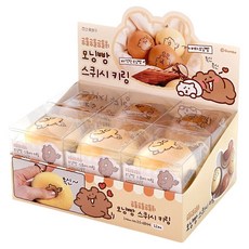 조선문방구 곰돌곰돌곰돌희 모닝빵 스퀴시 키링 혼합 12p 세트, 1세트