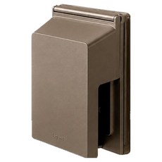 Legrand 羅格朗 Apela 防水插座 2孔 嵌入式 垂直型 防雨型 防滴型 浴室戶外用插座 深古銅色, 1個