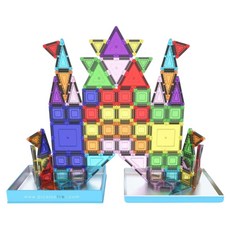 PicassoTILES 畢卡索 建築系列 奈米磁性組裝積木旅行組 PN04 100片, 彩色, 1套