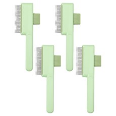 요런개 반려동물 원터치 빗 ONE SIZE, 02 그린, 4개