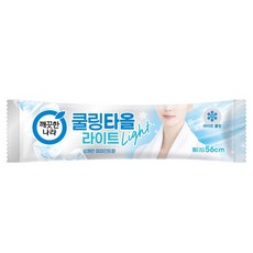 깨끗한나라 페퍼민트 쿨링타올 라이트, 18g, 1개 18g, 1개