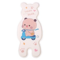 OMRUI 嬰兒推車蜂窩涼墊/兒童餐椅降溫冰墊/安全座椅涼墊/冷凝膠坐墊, 滑板熊, 1個