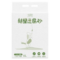 MAOLAB 毛研室 絲蘭豆腐砂, 1包, 6L, 綠茶活性碳