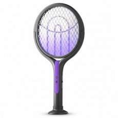 Couselect 可貼牆旋轉充電式電蚊拍, 紫色