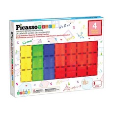 PicassoTILES 畢卡索 大型磁性積木底板穩定基座4件組 PT04, 混和顏色, 1套