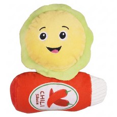 CAPTAIN MAO 毛班長 paipet 食物狗玩具, 漢堡 + 辣椒醬, 1個