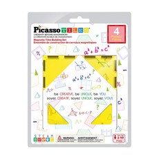 PicassoTILES 畢卡索 特大方形磁性積木擴充4件組 PTE09, 混和顏色, 1套