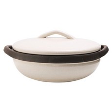 4TH-MARKET 8號燉煮湯鍋/土鍋 日本製 白色 2L, 1個, 23cm