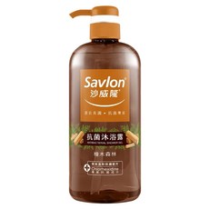 Savlon 沙威隆 抗菌沐浴露 檜木森林, 1個, 1L