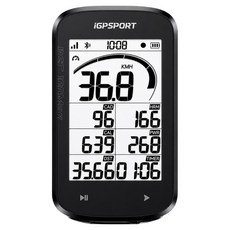 iGPSPORT GPS 자전거 속도계 BSC100Max, 블랙, 1개